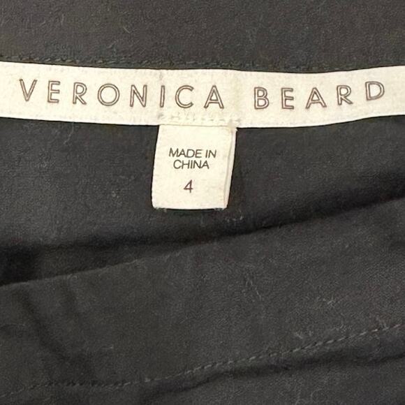 Veronica Beard Black Peplum Pintuck Structured Minimalist Office Siren Blouse - Picture 12 of 15